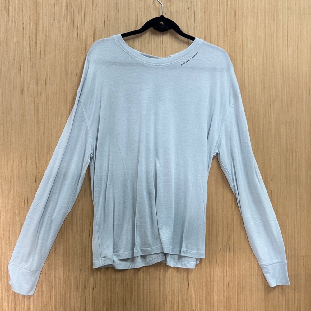 MLM Soft Blue Long Sleeve Women's Top